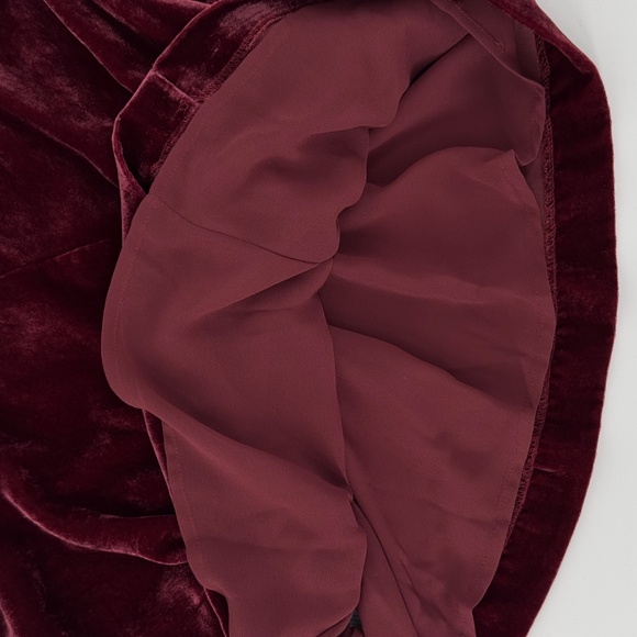 NWT J. Crew Burgundy Red Velvet Top Women's Size 8 Faux-Wrap Holiday Party - Picture 8 of 13